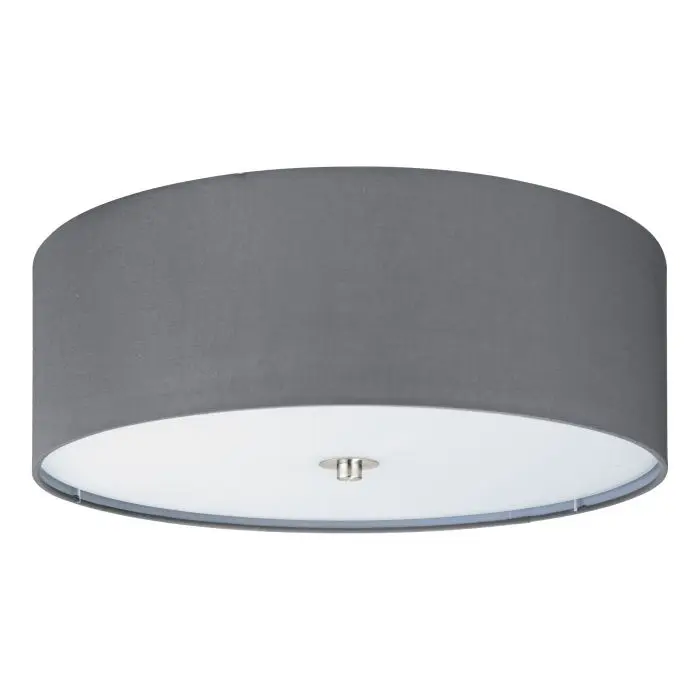 Plafonnier 3 lampes gris/nickel mat Pasteri - Eglo