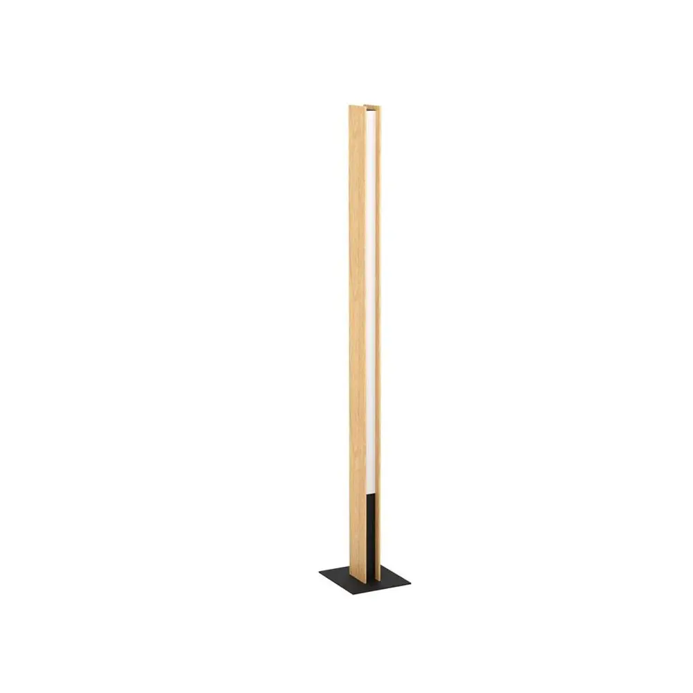 LED floor lamp Zigbee RGB/CCT wood/black Anchorena - Eglo