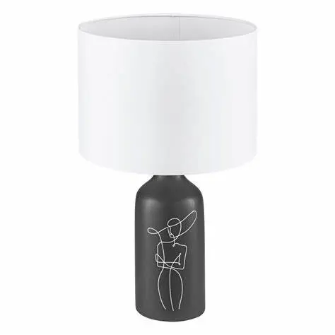 Table lamp ceramic E27 black/white Vinoza - Eglo