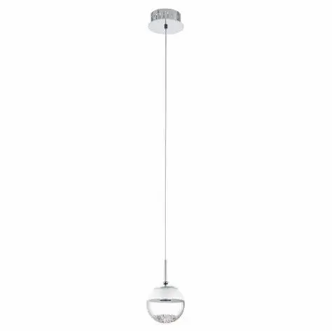 Suspension LED chrome/verre satiné Montefio 1 - Eglo