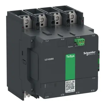 [SC_LC1G3304KUEN] Contacteur TeSys Giga 330A 4P, commande 100-250V CA/CC - Schneider