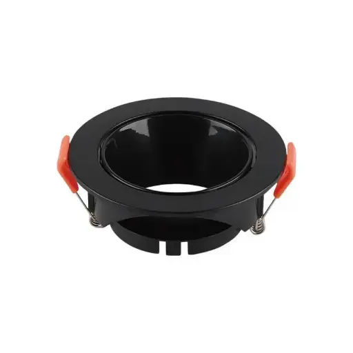 [VT6641] Support de spot rond GU10, noir - V-TAC