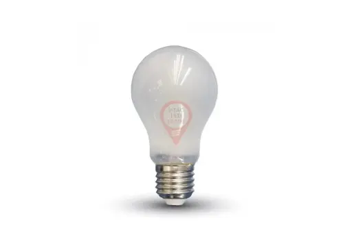 [VT44801] Ampoule LED filament croisé 6W A60 E27 2700K, verre dépoli - V-TAC