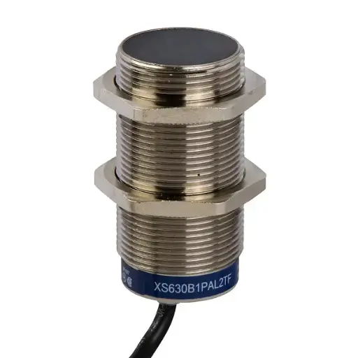 [SC XS630B1PAL2] Capteur de proximité inductif XS6 M30, laiton, Sn 15 mm, 12-48V CC, câble 2 m - Schneider