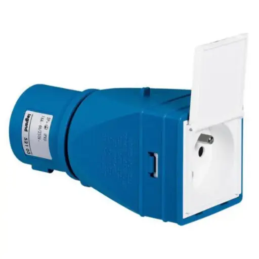 [LEG052103] Shuttered 2P+E adapter 16A 230V - Legrand