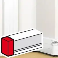 [LEG075616] End cap for Mosaic trunking 50x180 - Legrand