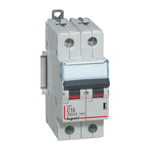 [LEG407784] Disjoncteur DX³ 2P 16A courbe C 6/10 kA - Legrand