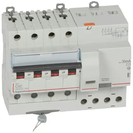[LEG409353] Disjoncteur DX³ 4P 10A courbe C 10/16 kA - Legrand