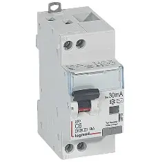 [LEG410703] Disjoncteur différentiel DX³ 1P+N 6A courbe C, 30mA type AC, 4,5/6 kA - Legrand