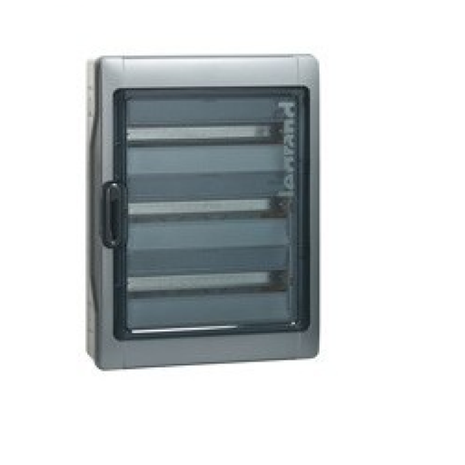 [LEG001926] Coffret étanche Plexo³ 3x18 modules IP65 IK09, embouts prémontés, gris - Legrand