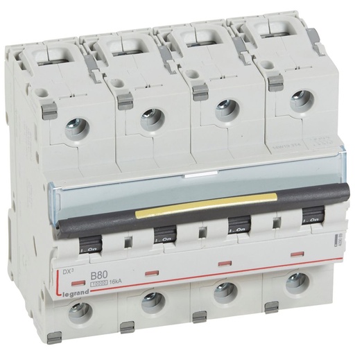 [LEG409089] Disjoncteur DX³ 4P 80A courbe B 10/16 kA - Legrand