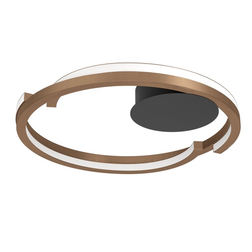 [901825] Plafonnier LED CCT noir/bronze Mezzomonte - Eglo