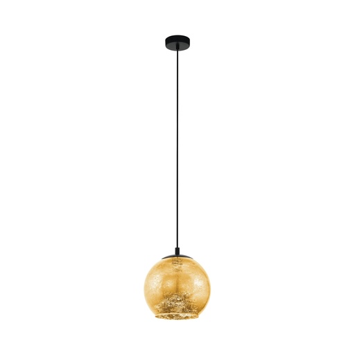 [98523] Suspension 1 lampe Ø270 noir/doré Albaraccin - Eglo