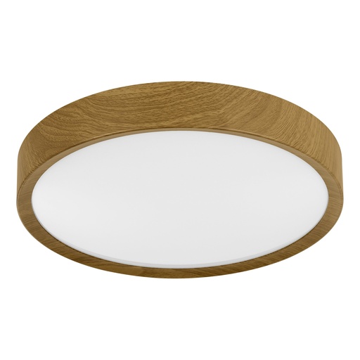 [98601] Plafonnier LED Ø340 effet bois/blanc Musurita - Eglo