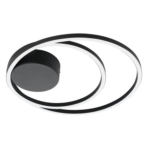 [900471] Plafonnier LED noir/blanc Ruotale - Eglo