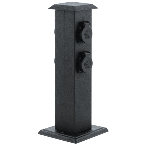 [93426] Borne de jardin avec prise noir Park 4 - Eglo