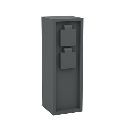 [901031] Borne de jardin avec prise noir Park 5 - Eglo