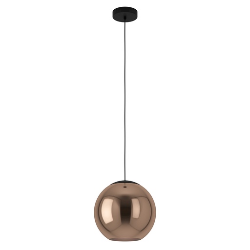 [390089] Suspension 1 lampe Ø300 noir/cuivre Cordoba - Eglo
