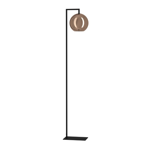 [390253] Lampadaire 1 lampe E27 noir/cuivre Cordoba - Eglo