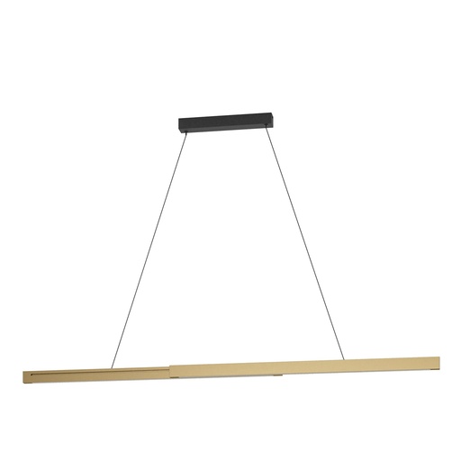 [390369] Suspension LED 2 lampes noir/brun Montebuono - Eglo