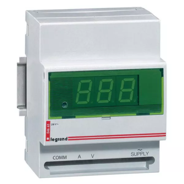 [LEG004663] Ampèremètre/voltmètre digital 4 modules - Legrand