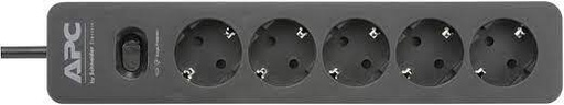 [APC_PME5B-GR] Rallonge parasurtenseur 5 prises 2P+T, noir, 230V - APC