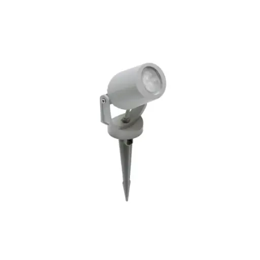 [FU 1M2 001 LXU1K] Spot à piquet Minitommy EL gris, diffuseur transparent, LED GU10 3,5W CCT (kit) - Fumagalli