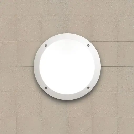 [FU 1R3 000 WYE27] Outdoor wall light Lucia white, opal diffuser, E27 - Fumagalli
