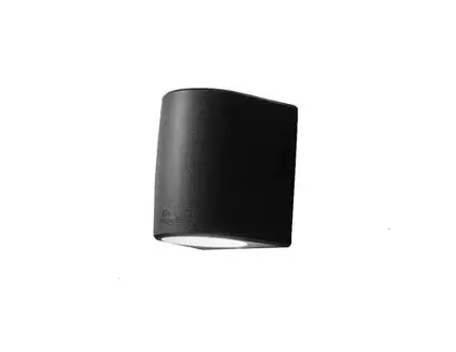 [FU 2A6 000 AXG2K] Applique extérieure Marta 160 2L noir, diffuseur satiné, CCT (kit) - Fumagalli