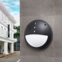 [FU 2G3 000 AYE27] Outdoor ceiling light Gelmi EL black, opal diffuser, E27 - Fumagalli
