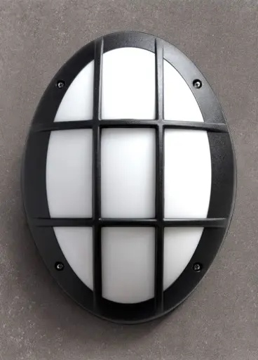 [FU 3D3 000 AYE27] Applique extérieure Danzi GR noir, diffuseur opale, E27 - Fumagalli
