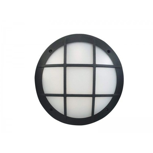 [FU 3G3 000 AYE27] Outdoor ceiling light Gelmi GR black, opal diffuser, E27 - Fumagalli