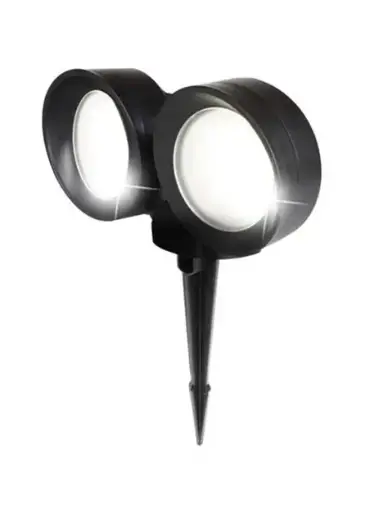 [FU 4M2 001 AXD2K] Spot à piquet Tommy EL 2L noir, diffuseur satiné, LED GX53 20W CCT (kit) - Fumagalli