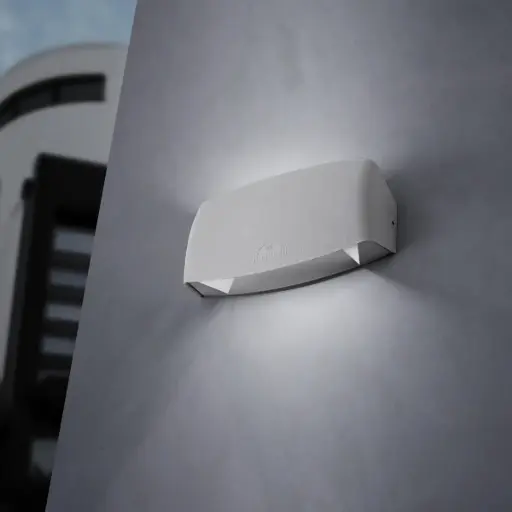[FU AB2 000 LXK1K] Outdoor bollard Abram 190 grey, transparent diffuser, LED R7S 7.5W CCT (kit) - Fumagalli