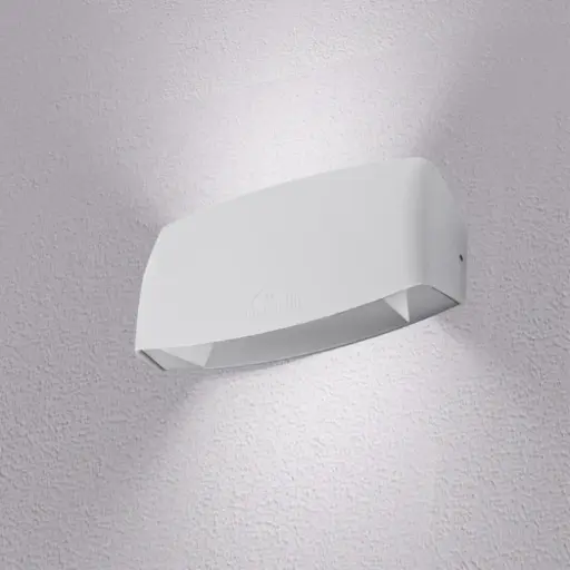 [FU AB2 000 WXK1K] Outdoor bollard Abram 190 white, transparent diffuser, LED R7S 7.5W CCT (kit) - Fumagalli