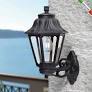 [FU E22.131.AXE27] Outdoor wall light Bisso/Anna black, clear diffuser, E27 - Fumagalli
