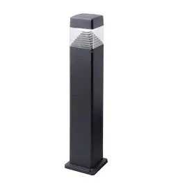 [FU DS1.564.AXD] Outdoor bollard Ester 800 black, clear diffuser, LED GX53 10W CCT (kit) - Fumagalli