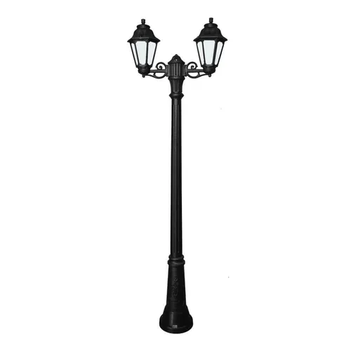 [FU E22.156.S20.AXF] Applique extérieure Gigi Bisso/Anna 2L noir, diffuseur clair, LED E27 filament - Fumagalli
