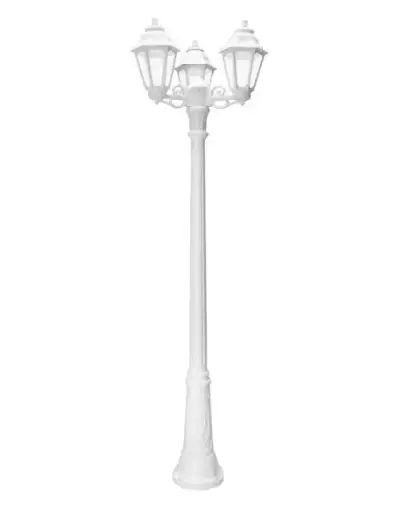 [FU G25.156.WYV1K] Outdoor wall light Gigi Bisso/Globe 250 3L white, opal diffuser, LED E27 A60 8.5W - Fumagalli