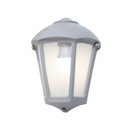 [FU M20.000.LXE27] Outdoor luminaire Fabio grey, clear diffuser, E27 - Fumagalli