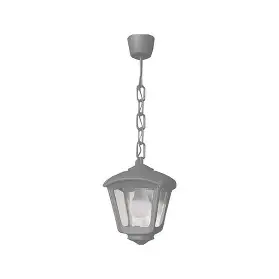 [FU T20.125.LXE27] Applique extérieure Sicar/Roby gris, diffuseur clair, E27 - Fumagalli