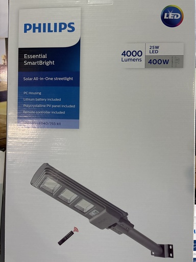 [PH 911401894402] Lampadaire solaire tout-en-un 4000 lm IP65 BRC010 - Philips