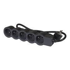 [LEG049482] Power strip 5x2P+E standard, 1.5 m cord, black - Legrand