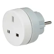 [LEG050381] Adaptateur 2P format français, plastique - Legrand