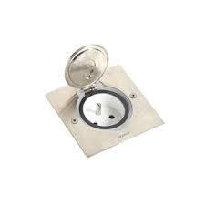 [LEG089700] Prise de sol carrée inox, vide - Legrand
