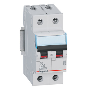 [LEG403528] Circuit breaker TX³ 2P 16A C curve 6 kA - Legrand