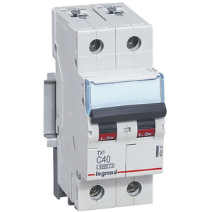 [LEG403532] Disjoncteur TX³ 2P 40A courbe C 6 kA - Legrand