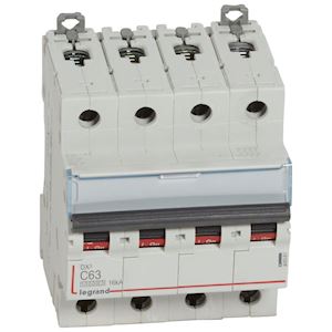 [LEG409361] Disjoncteur DX³ 4P 63A courbe C 10/16 kA - Legrand