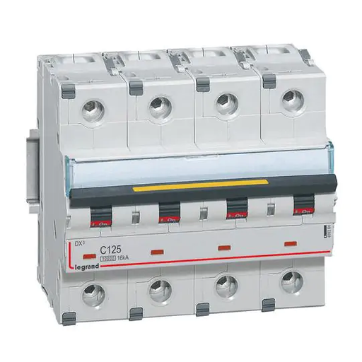 [LEG409364] Circuit breaker DX³ 4P 125A C curve 10/16 kA - Legrand