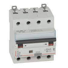 [LEG411188] RCBO DX³ 4P 25A C curve 6 kA, 30mA type AC, 4 modules - Legrand
